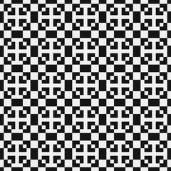 Fototapeta premium Abstract Cross Pattern Dots Logo generative computational art illustration