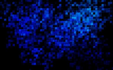 Dark BLUE vector cover in polygonal style.