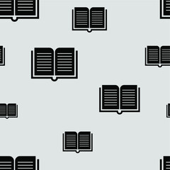 seamless pattern with book sign
