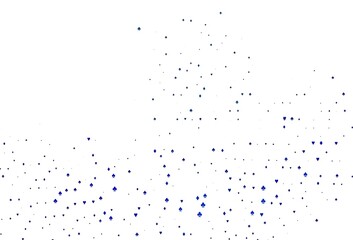 Light BLUE vector cover with symbols of gamble.