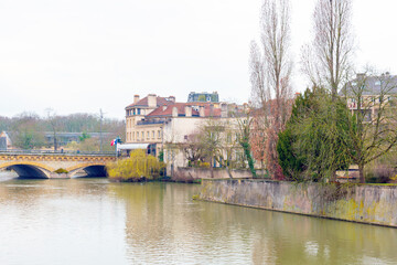 Fototapeta premium Metz, FRANCE - April 1, 2018: Street view of downtown in Metz, France
