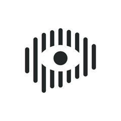 abstract brain and eye logo