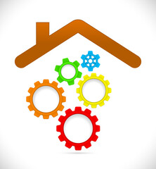 gears color teamwork