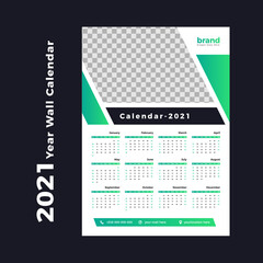 Calendar 2021 year planner template .calendar Design. Week starts on Monday. Set of 12 months.