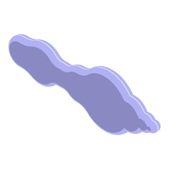 Snow cloud icon. Isometric of snow cloud vector icon for web design isolated on white background