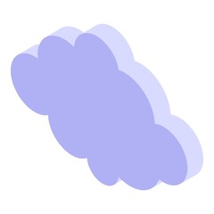 Summer cloud icon. Isometric of summer cloud vector icon for web design isolated on white background