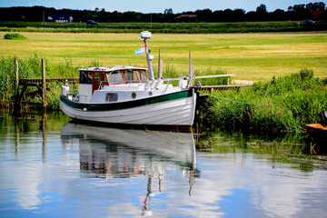 Kleines Boot in Ribe/Dänemark