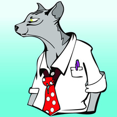 The cat is a big boss