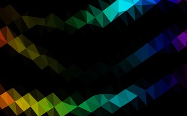 Light Multicolor, Rainbow vector low poly cover.