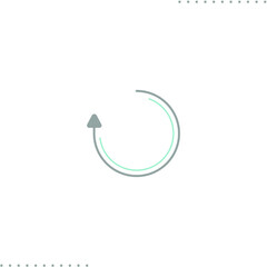 update vector icon in outline