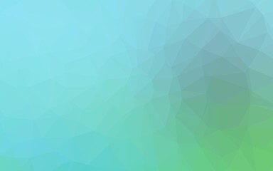 Light Blue, Green vector blurry triangle texture.