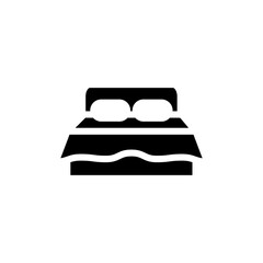 bed icon vector symbol template
