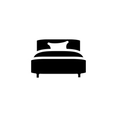 bed icon vector symbol template