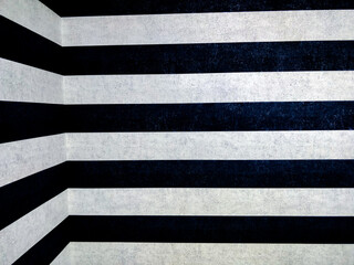 Zebra patterns painted on a wall.
