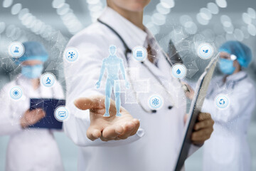 Patient testing diagnostics concept.