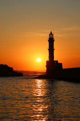 Venetian Lighthouse at Chania - Crete, Greece
