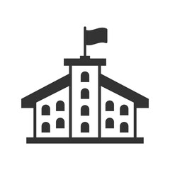 School college building icon