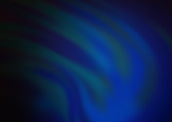 Dark BLUE vector blurred and colored background.