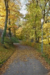 Treuchtlingen - Weg zur Burg im Herbst