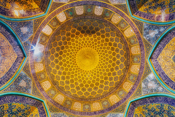 Sheikh Lotfollah Mosque in Isfahan, Iran