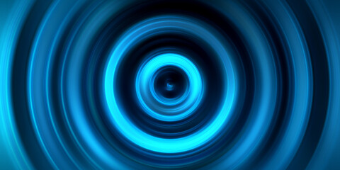 Gradient blue hypnosis spiral. Abstract background 