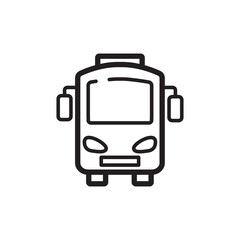 bus icon vector symbol template