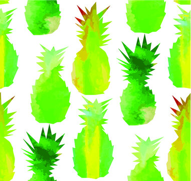 pineapple mix seamless pattern