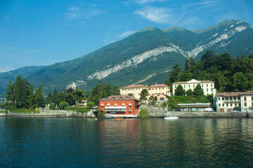 Fototapeta na wymiar Mountain View of the lake Como, Italy