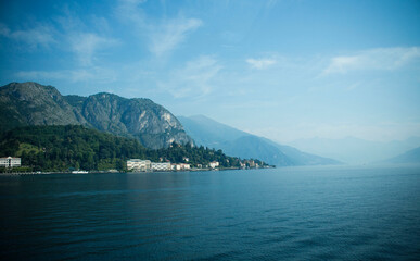 Mountain View of the lake Como, Italy