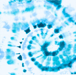 Fototapeta na wymiar Abstract Blue Swirl. Turquoise Color Repeat. Teal 