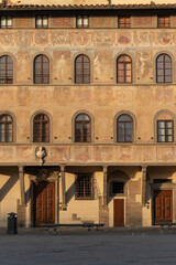 Fototapeta na wymiar View of Piazza Santa Croce in Florence, Tuscany, Italy.