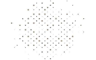 Light Black vector cover with spots.