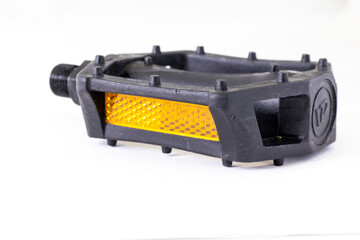 Black plastic Bicycle pedal.