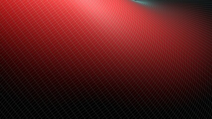 red waving surface background abstract - 3D rendering illustration