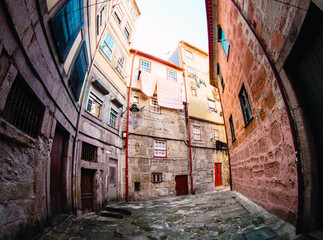 narrow street in old town