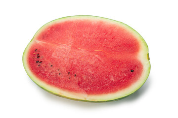 Juicy watermelon slice isolated.