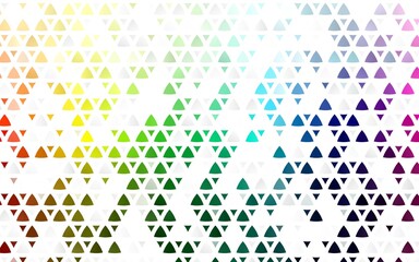 Light Multicolor, Rainbow vector seamless pattern in polygonal style.
