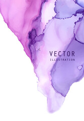 Alcohol ink vector texture. Fluid ink abstract background.