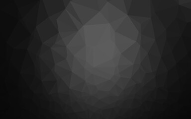Fototapeta premium Dark Silver, Gray vector abstract polygonal cover.