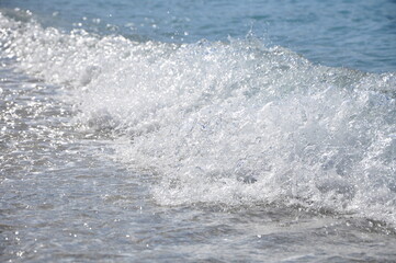 Fototapeta premium water wave on the beach