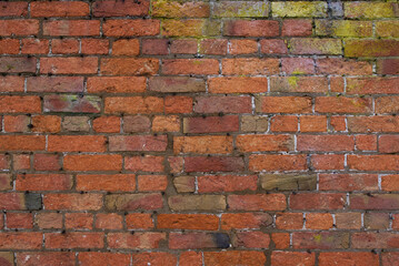 old uneven brick wall