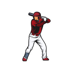 Fototapeta na wymiar Baseball emblem design vector, Baseball Logo design template, Symbol icon, Illustration