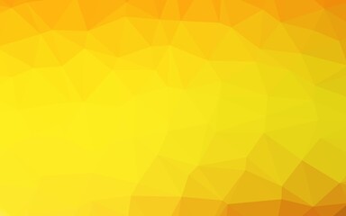 Light Orange vector shining triangular template.