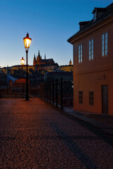 Prague Castle from an Alley