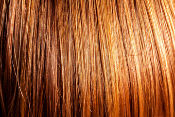 Close up of little girls long hair
