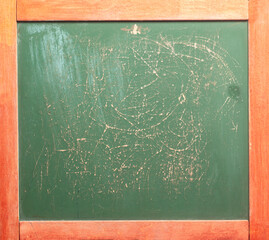 Green Chalkboard With Wooden Frame