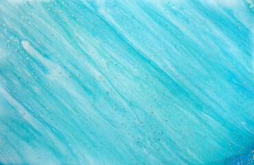 Marbled blue abstract wave background in ocean style.