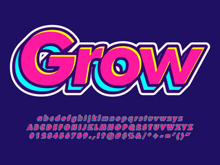 Graffiti Red and Blue Text Effect