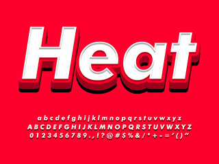 Strong 3d Red Text Effect