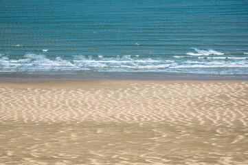 Tide ripples in the sand